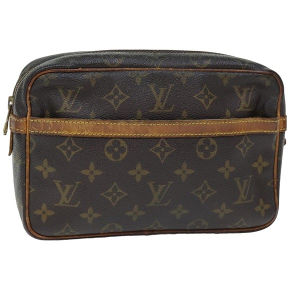 LOUIS VUITTON Monogram Compiegne 23 Clutch Bag M51847 LV Auth 74580 - Picture 1 of 16